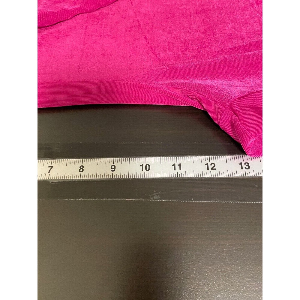 Chico's Travelers Womens Wide Leg Pants Sz XL 3 Fuschia High Rise Slinky Stretch - Picture 6 of 8